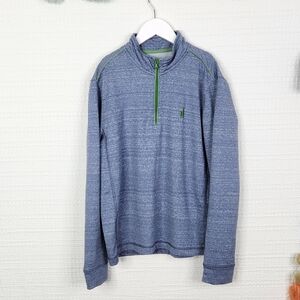 Johnnie-O Uneven Heather Quarter-Zip Pullover